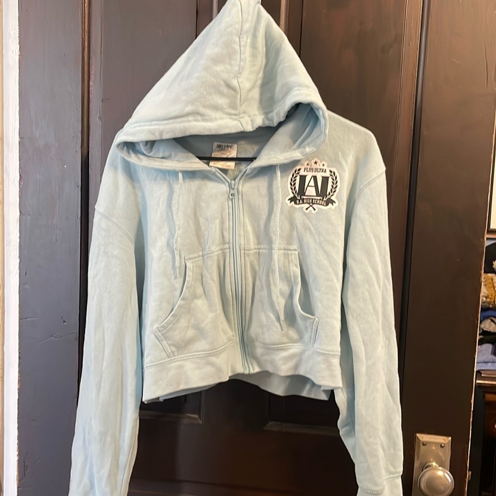 My Hero Academia crop zip hoodie